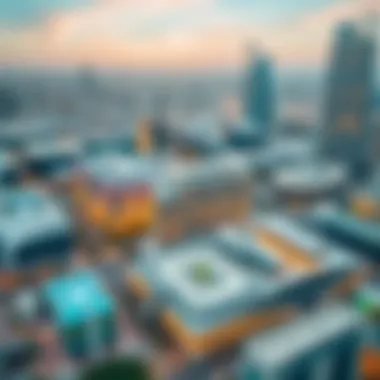 Aerial view of Dubai Medical City showcasing its modern architecture