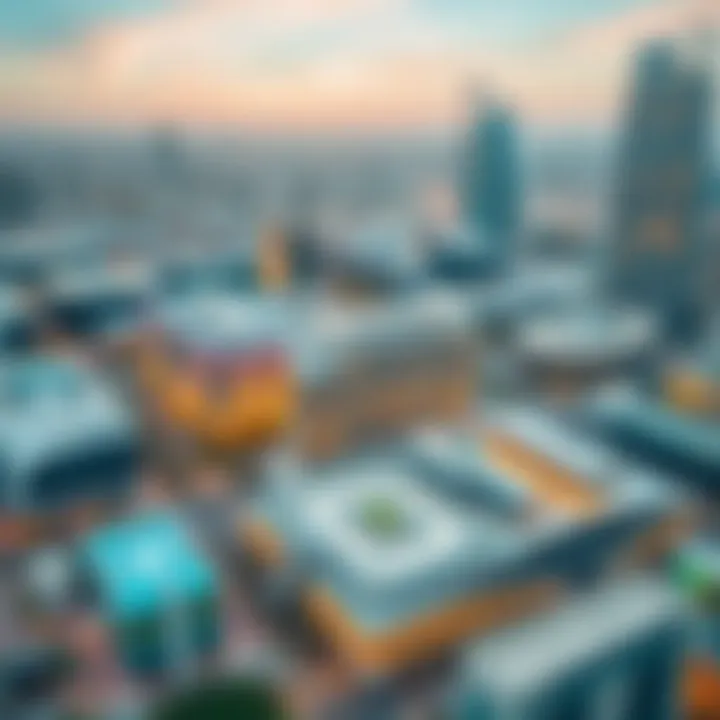 Aerial view of Dubai Medical City showcasing its modern architecture