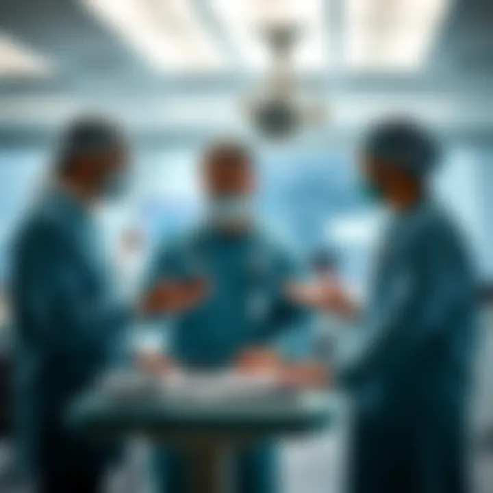 Medical professionals collaborating in a clinical setting in Dubai Medical City