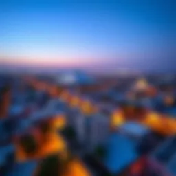 Aerial view of Safa community showcasing urban landscape