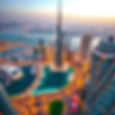 Panoramic view of Dubai from 23 Marina Tower