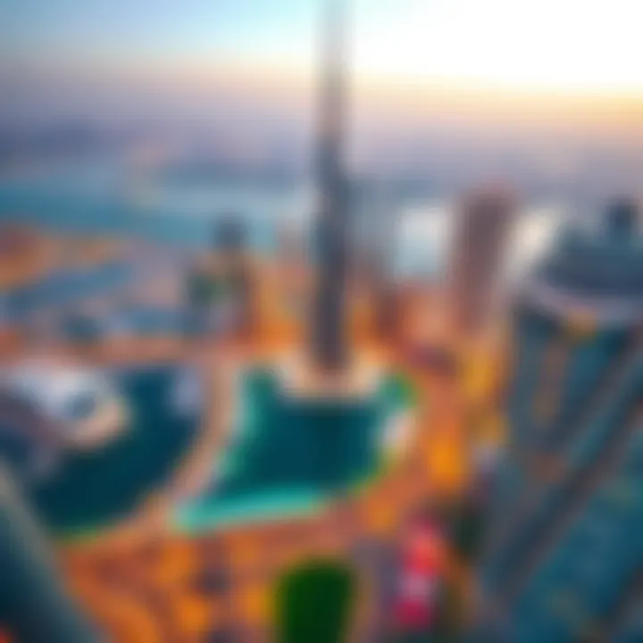 Panoramic view of Dubai from 23 Marina Tower