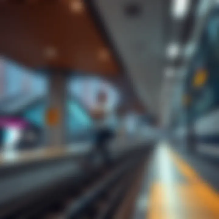 Architectural view of Umm Ramool Metro Station highlighting modern design