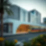 Exterior view of Umm Ramool Metro Station showcasing modern design