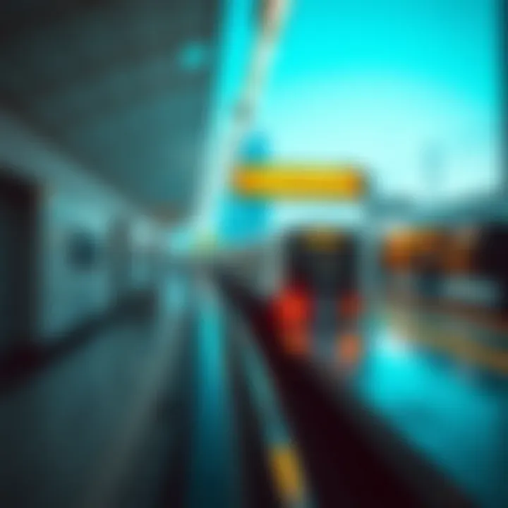 Map of Dubai's metro network featuring Umm Ramool Station