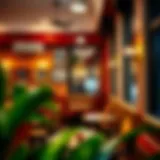 Charming interior of Friends Avenue Cafe showcasing cozy seating