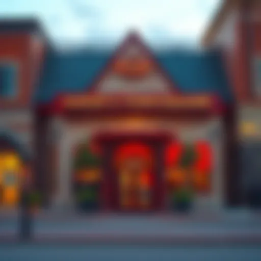 Exterior view of Hardee's Town Square showcasing its architectural design.