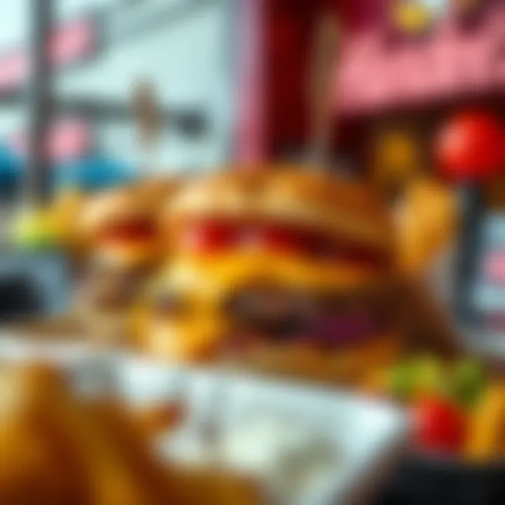 A close-up of signature menu items highlighting their presentation and ingredients.