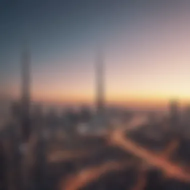 A panoramic view of Dubai's skyline showcasing modern architecture