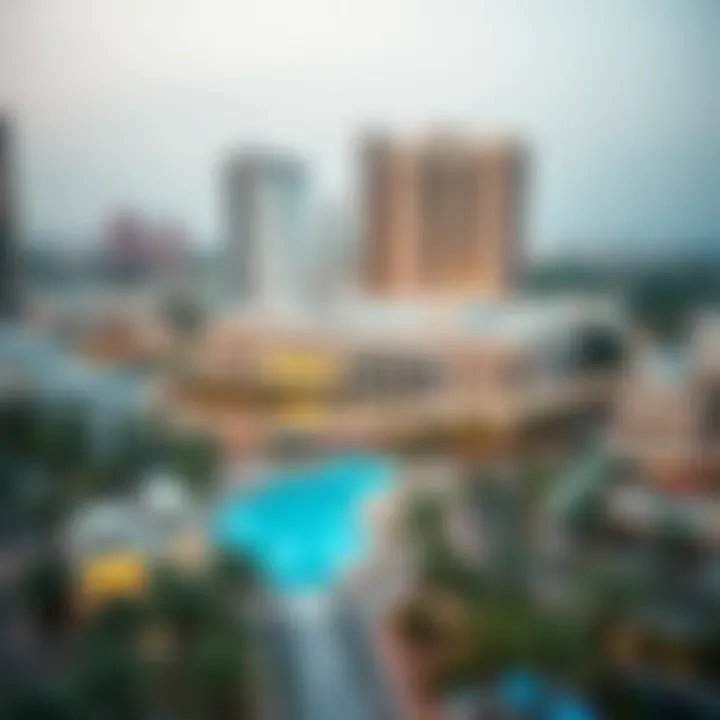 Aerial view of Jumeirah Living Marina Gate surrounded by vibrant community amenities