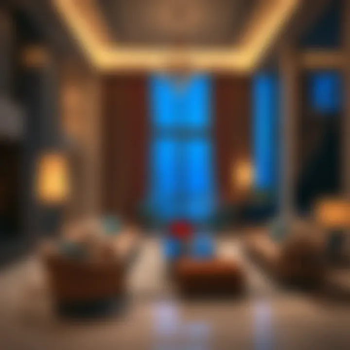 Luxurious interior of a residence at Jumeirah Living Marina Gate with elegant furnishings