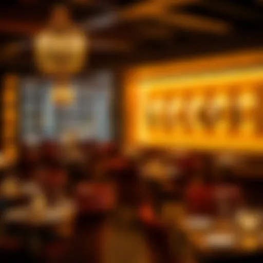 Elegant dining setup at Loui Restaurant & Cafe