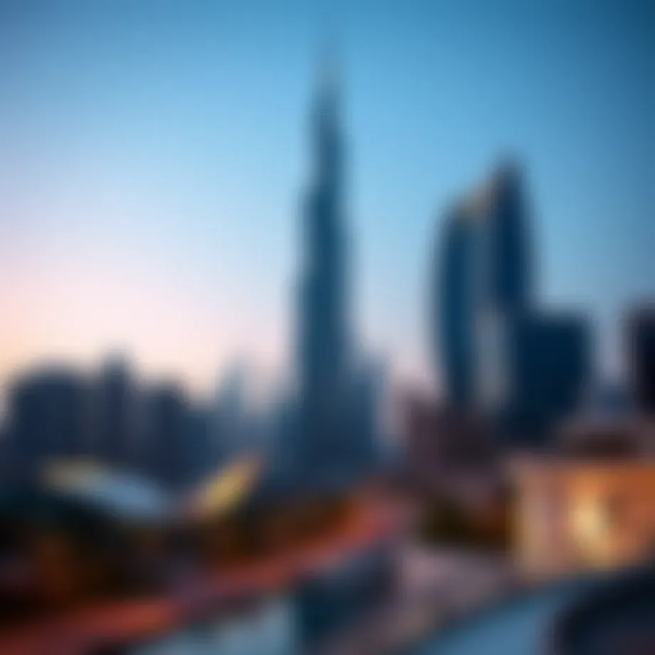 Elegant view of Marina Pinnacle showcasing its towering structure against the Dubai skyline