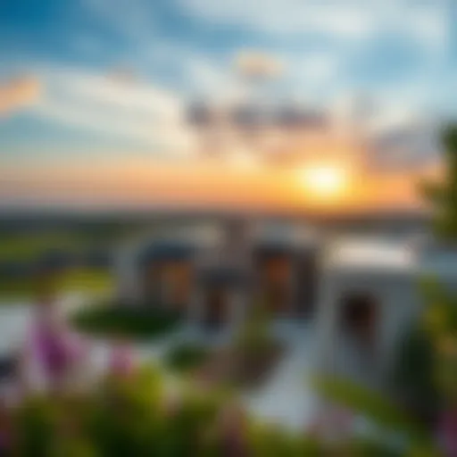 Stunning view of Meadows 9 residential area