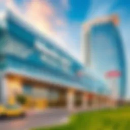 Exterior view of Medcare Motor City showcasing modern architecture