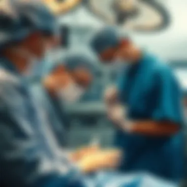 Healthcare professionals engaged in patient care