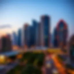 Stunning skyline of Midtown Central Majan showcasing modern architecture