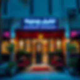 Exterior view of Najmat Peshawar Restaurant showcasing its inviting ambiance