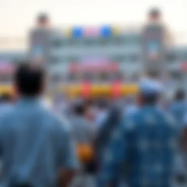 Cultural events taking place at Meydan with vibrant atmosphere