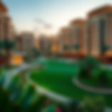 Luxurious residential development in Meydan with green spaces