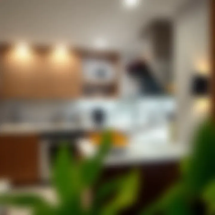 Modern kitchen amenities in Roda Amwaj Suites offering convenience for guests