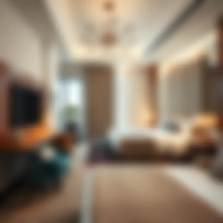 Luxurious guest room showcasing contemporary design and comfort