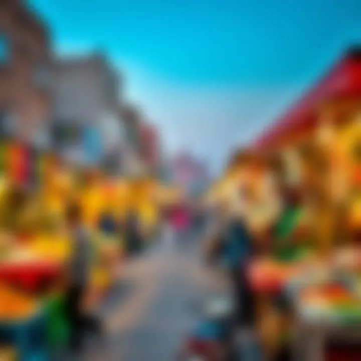 Vibrant local market reflecting the cultural significance of Sheikh Colony Qusais