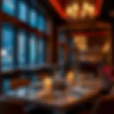 Elegant dining setup at Taraf Restaurant