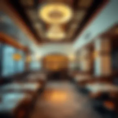 Charming interior design of Taraf Restaurant