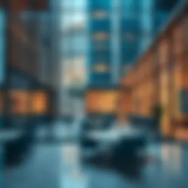 Interior view of a DIFC building reflecting contemporary workspace