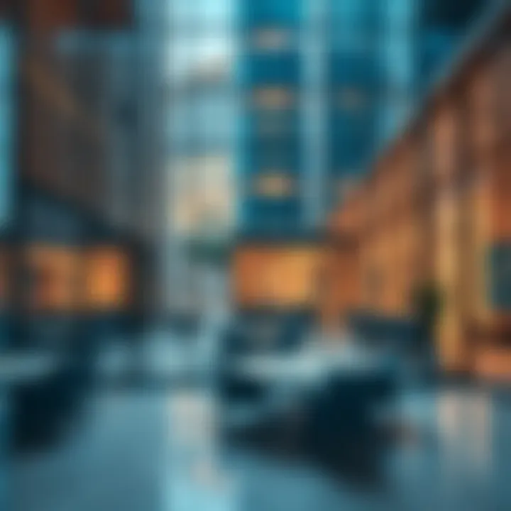 Interior view of a DIFC building reflecting contemporary workspace