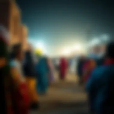 Cultural event showcasing traditional arts in Tibba Mandi Qusais