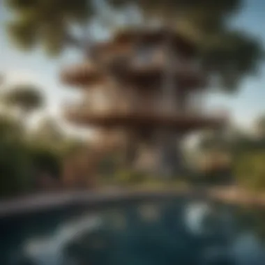 Architectural Brilliance of Treehouse Bluewaters Breathtaking view of Treehouse Bluewaters showcasing its architectural brilliance