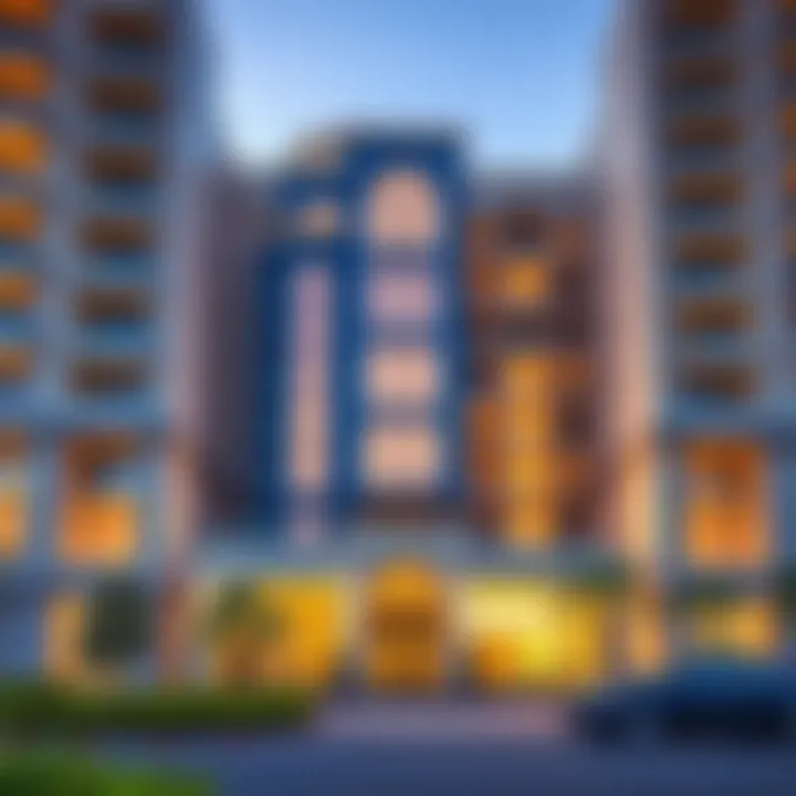 Stunning facade of Victoria Residency showcasing modern architecture