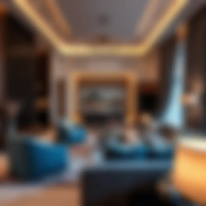 Luxurious living space inside Victoria Residency